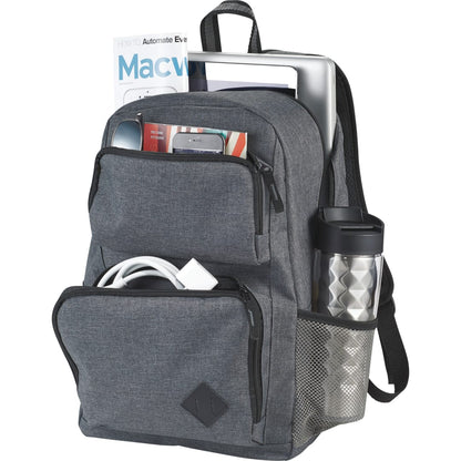 Gray Graphite Deluxe 15" Computer Backpack plain