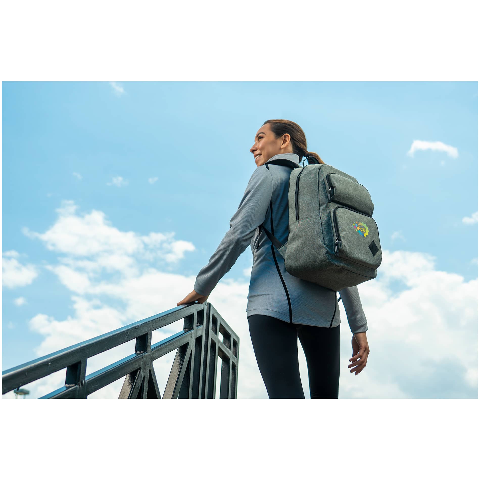 Gray Graphite Deluxe 15" Computer Backpack