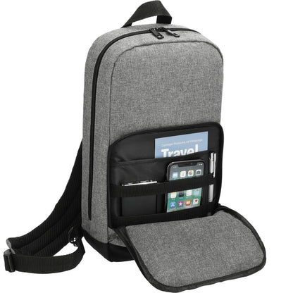 Gray Graphite Deluxe Recycled Sling Backpack