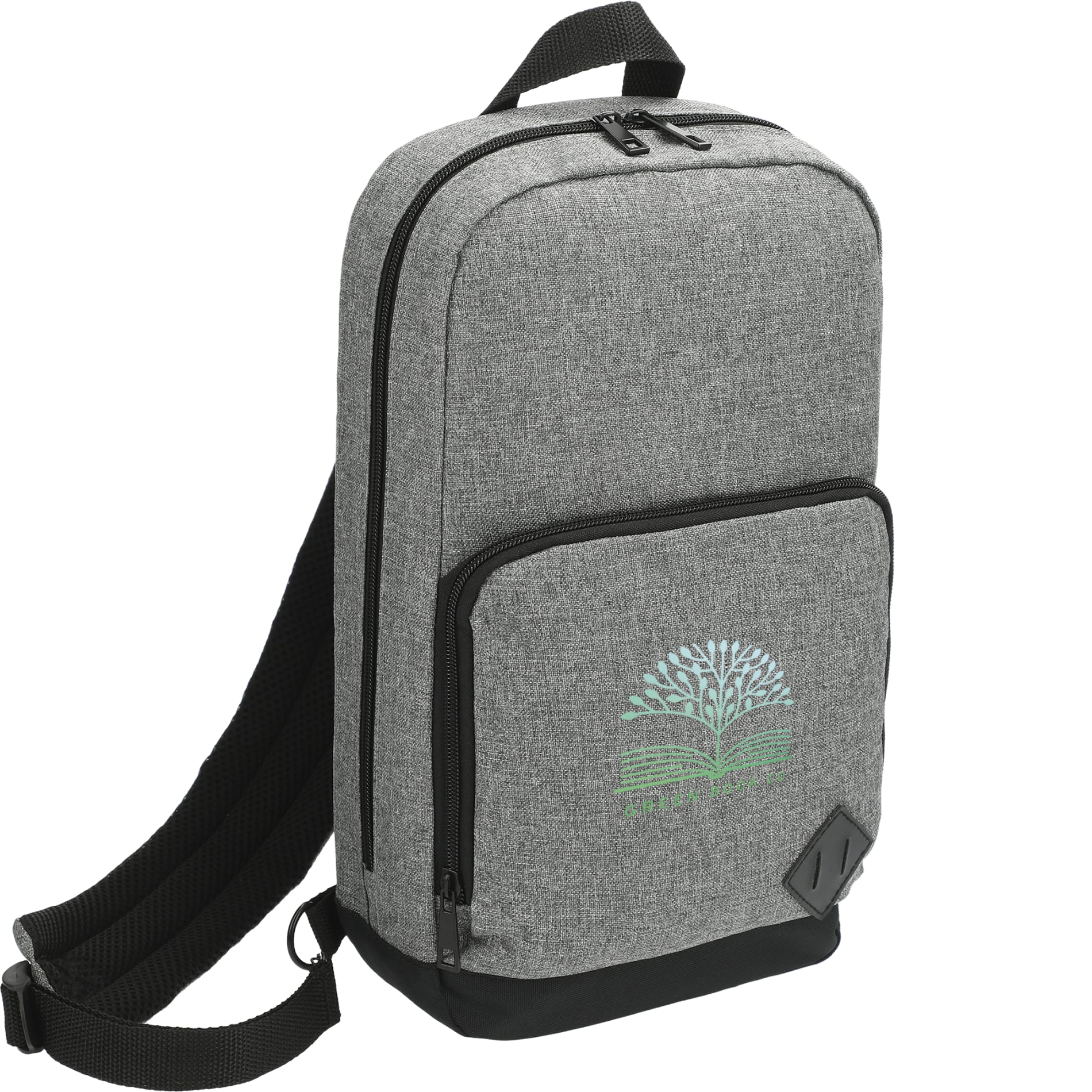 Gray Graphite Deluxe Recycled Sling Backpack