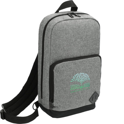 Gray Graphite Deluxe Recycled Sling Backpack