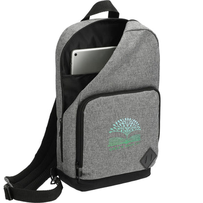 Gray Graphite Deluxe Recycled Sling Backpack