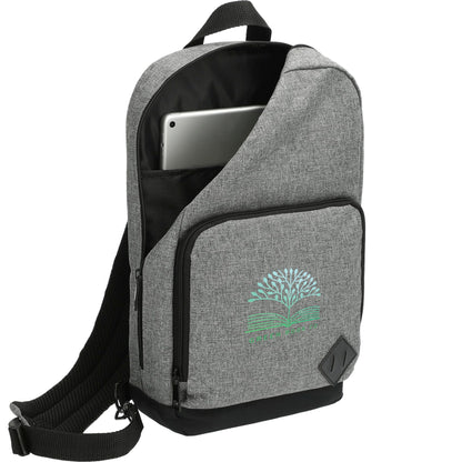Gray Graphite Deluxe Recycled Sling Backpack
