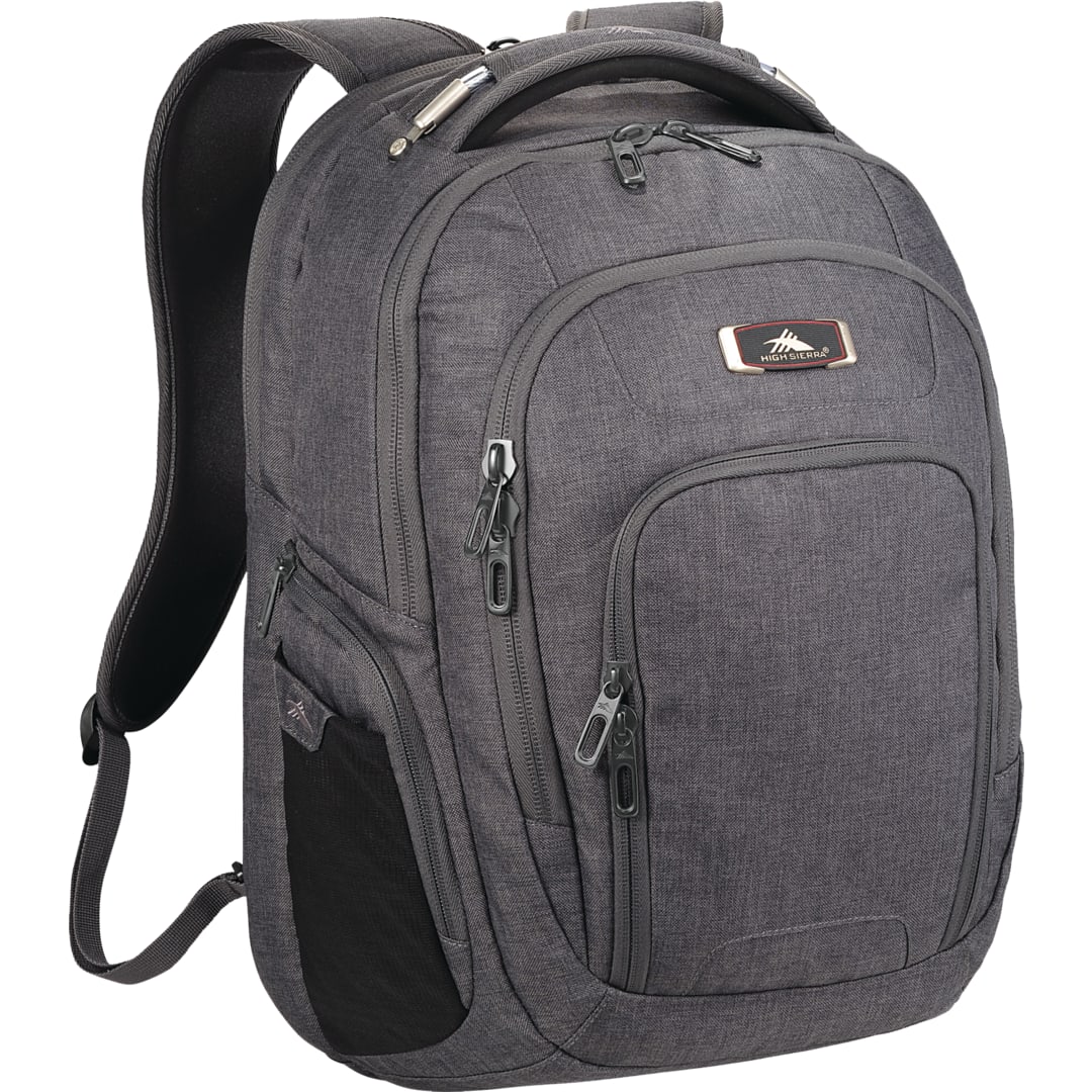 Gray High Sierra 17" Computer UBT Deluxe Backpack plain