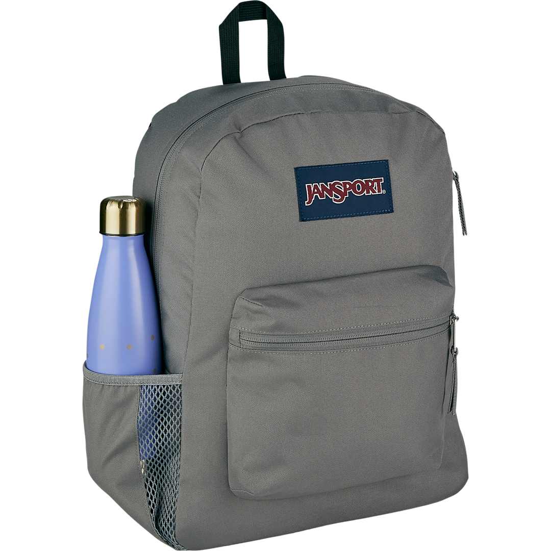 Gray Jansport Crosstown Plus Backpack plain
