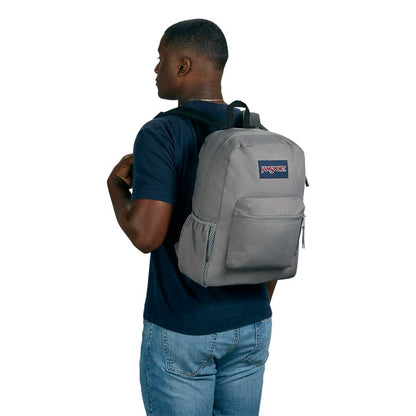 Gray Jansport Crosstown Plus Backpack plain