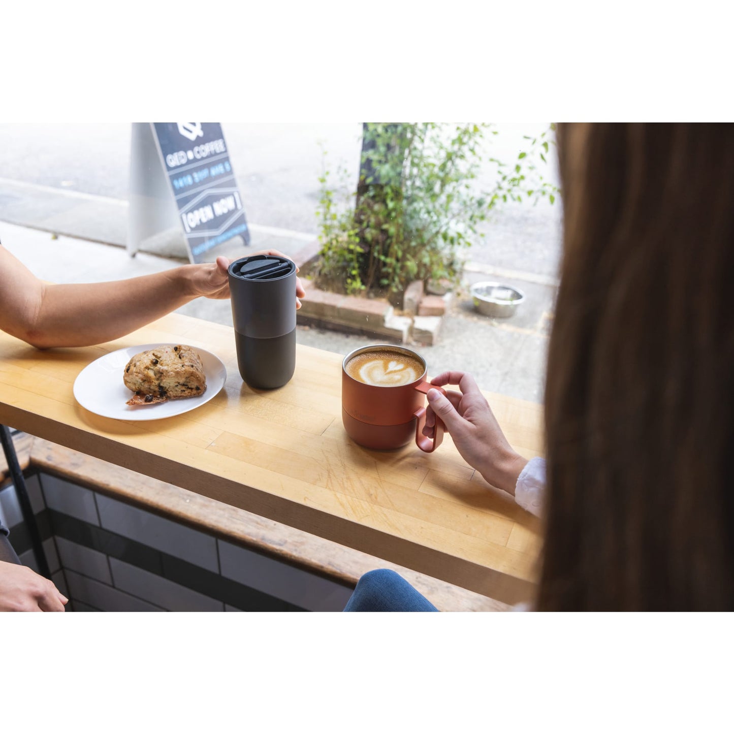 Gray Klean Kanteen Eco Rise 16oz Tumbler