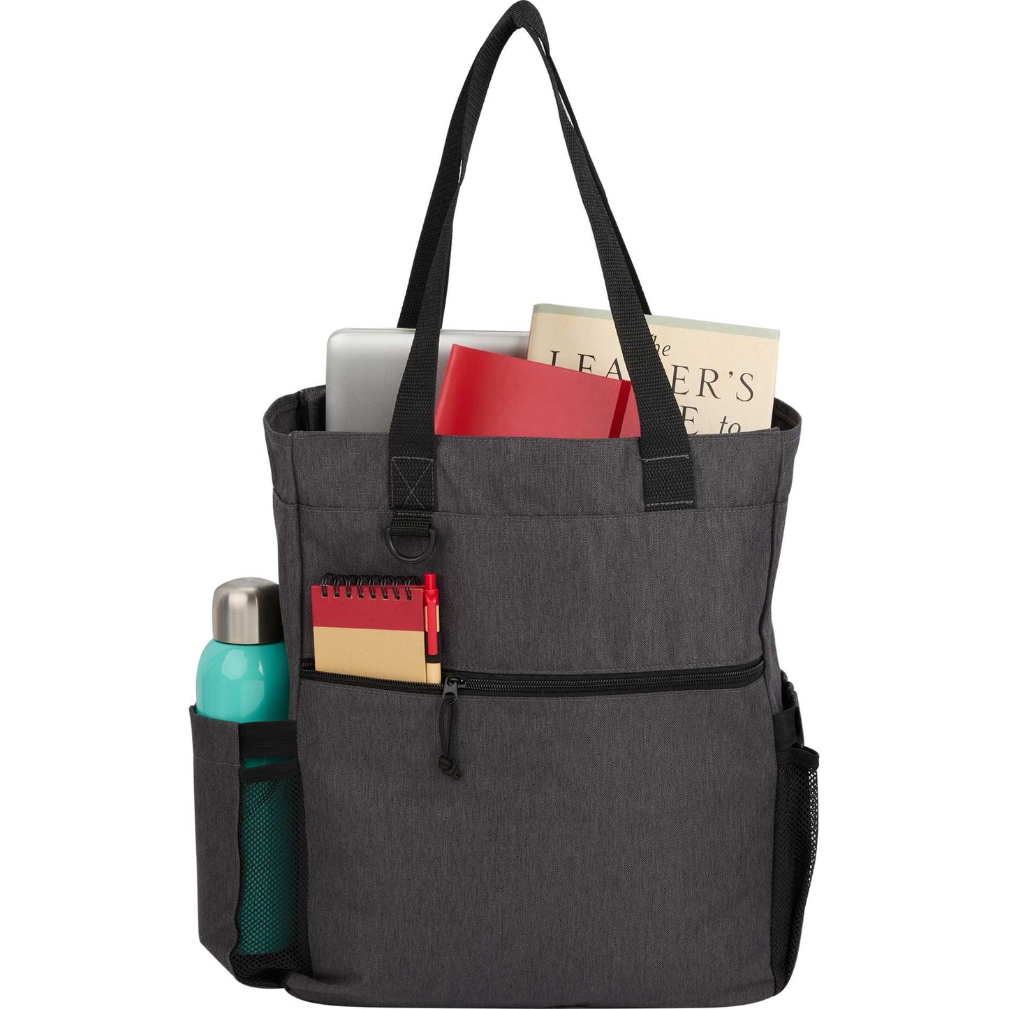 Gray Luna RPET Convertible Backpack Tote plain