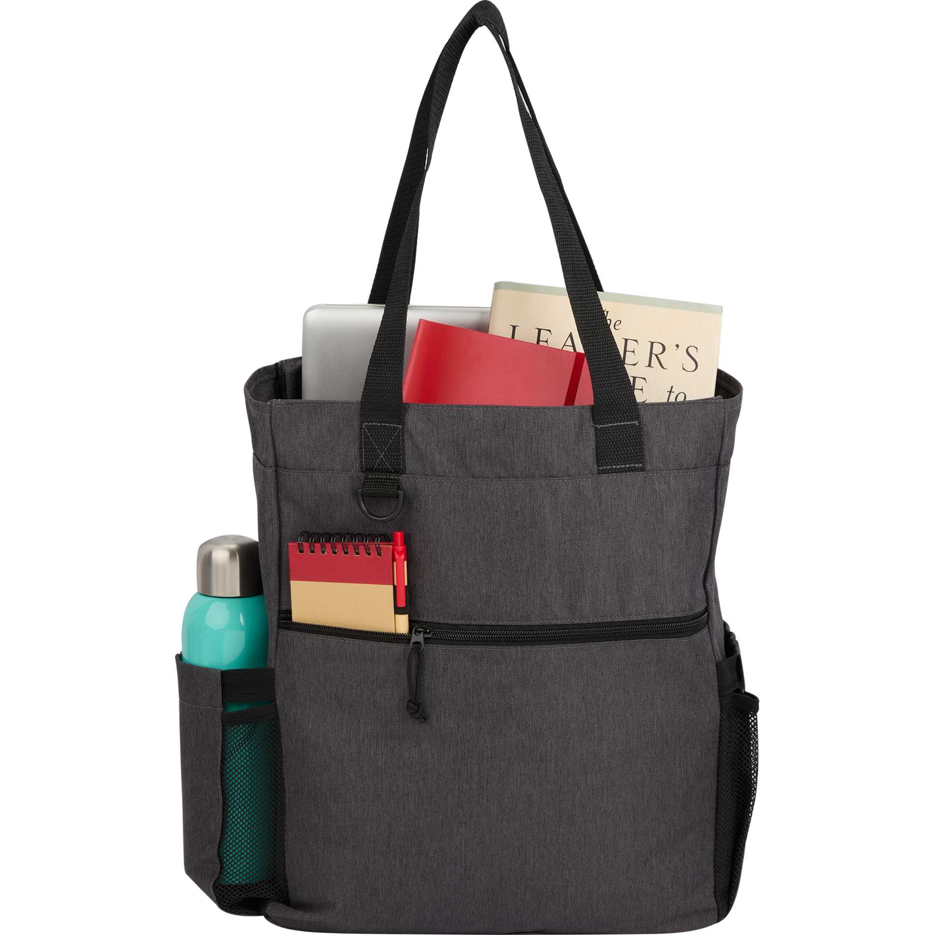 Gray Luna RPET Convertible Backpack Tote plain