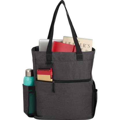 Gray Luna RPET Convertible Backpack Tote plain