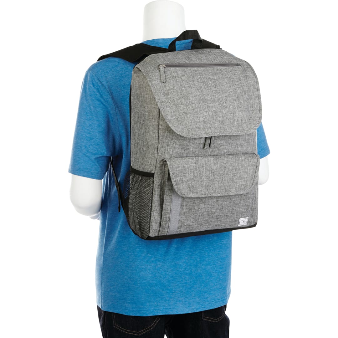 Gray Merchant & Craft Ashton 15" Computer Backpack plain