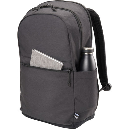 Gray Merchant & Craft Recycled 17" Laptop Backpack plain