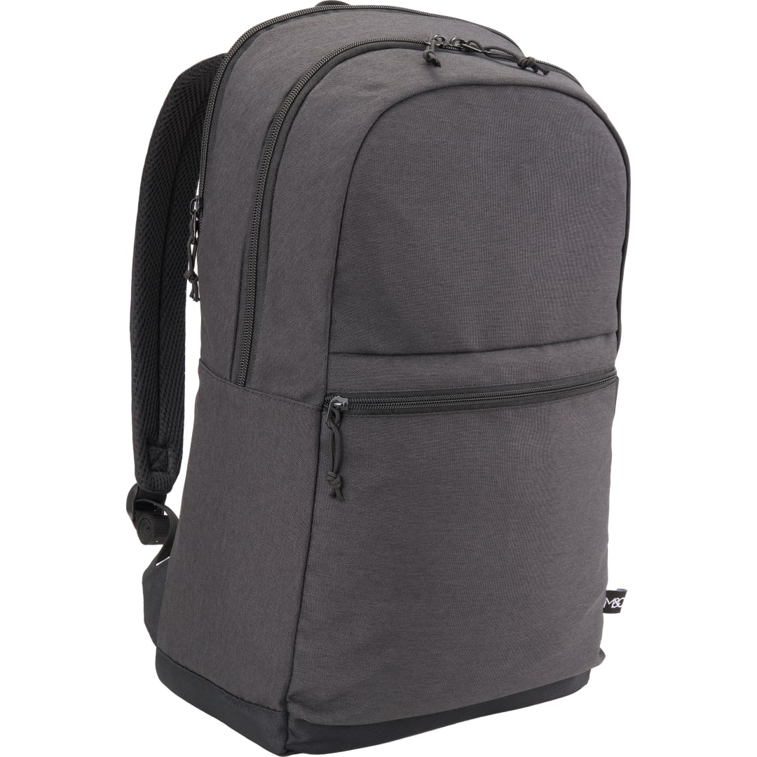 Gray Merchant & Craft Recycled 17" Laptop Backpack plain