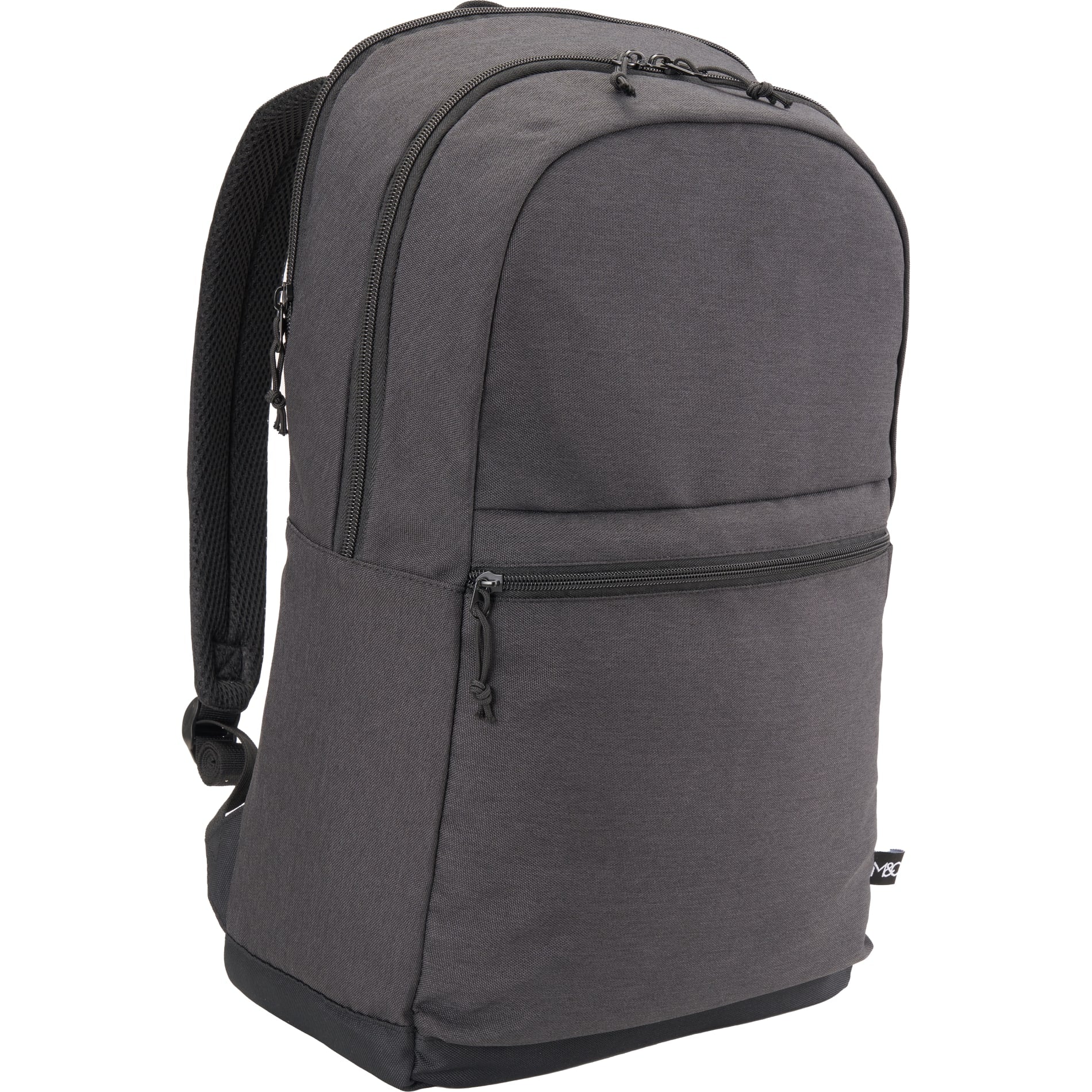 Gray Merchant & Craft Recycled 17" Laptop Backpack plain