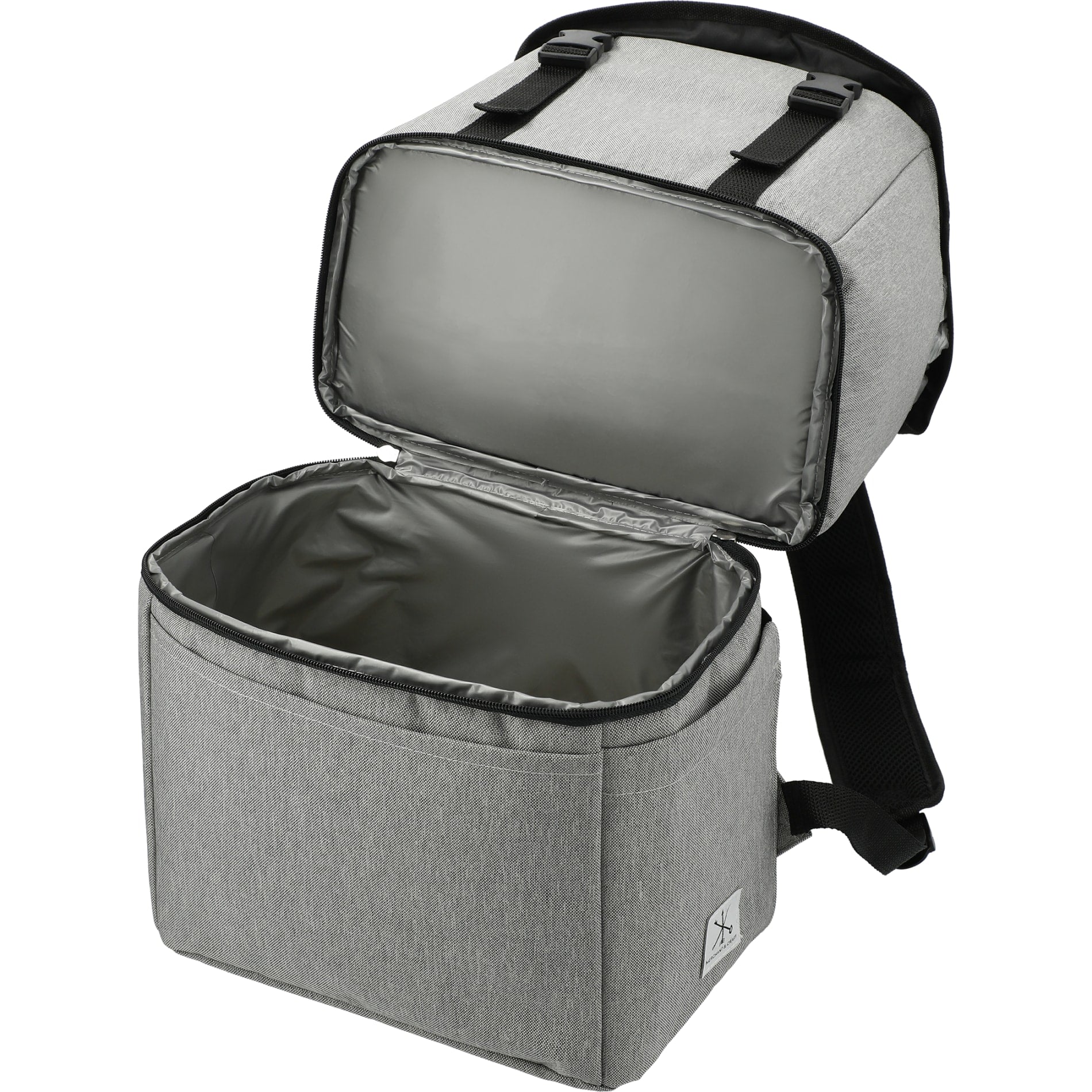 Gray Merchant & Craft Revive Recycled Backpack Cooler plain
