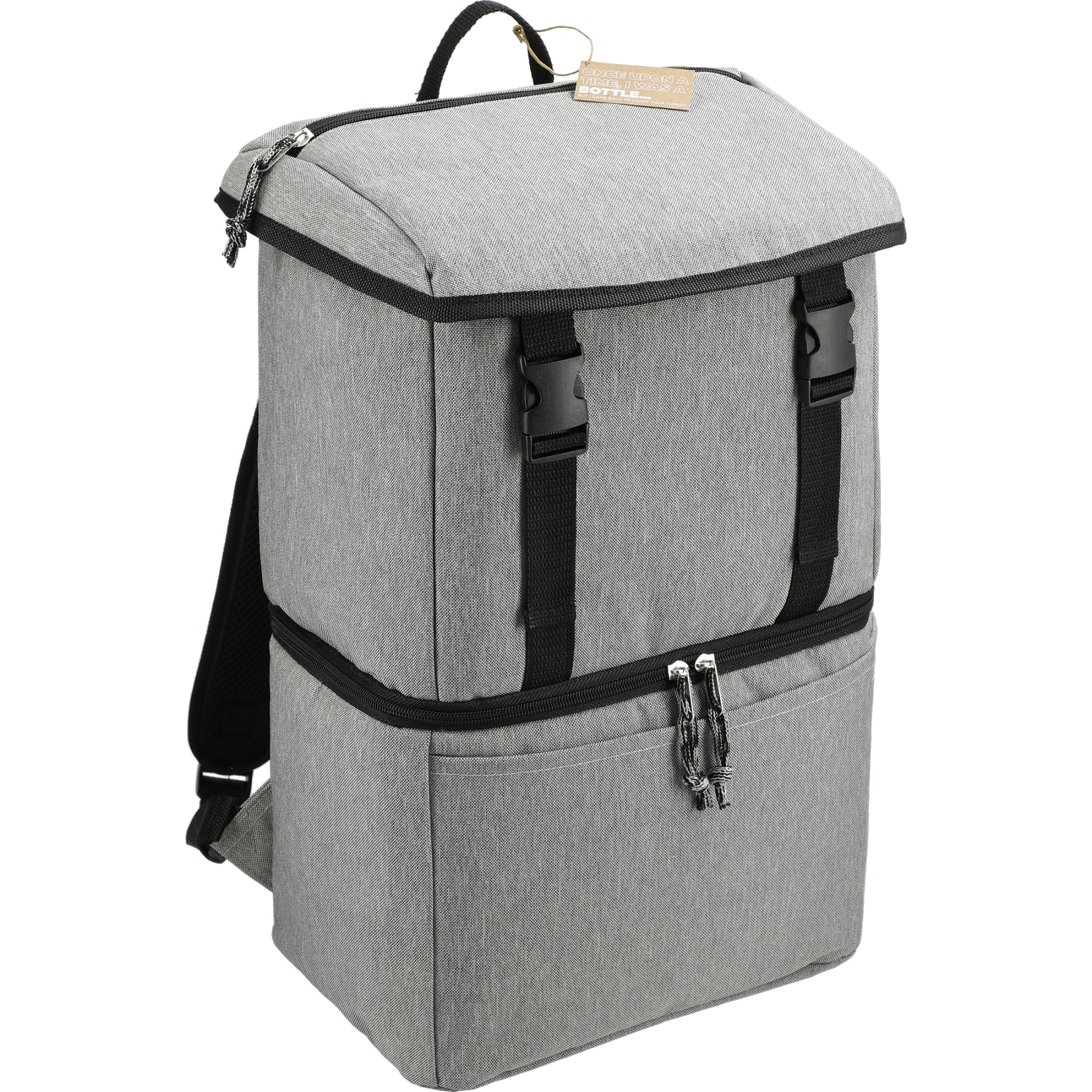 Gray Merchant & Craft Revive Recycled Backpack Cooler plain