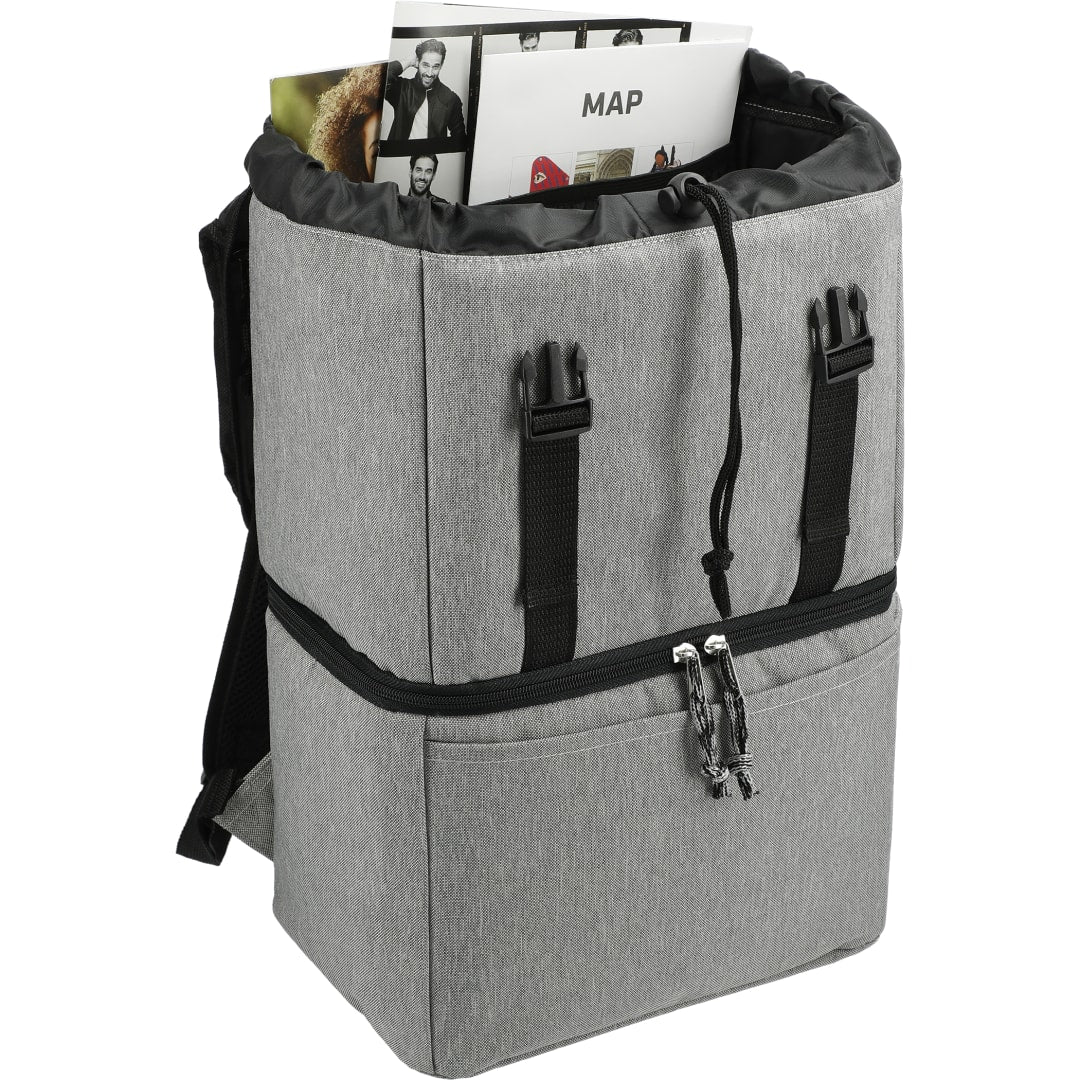 Gray Merchant & Craft Revive Recycled Backpack Cooler plain