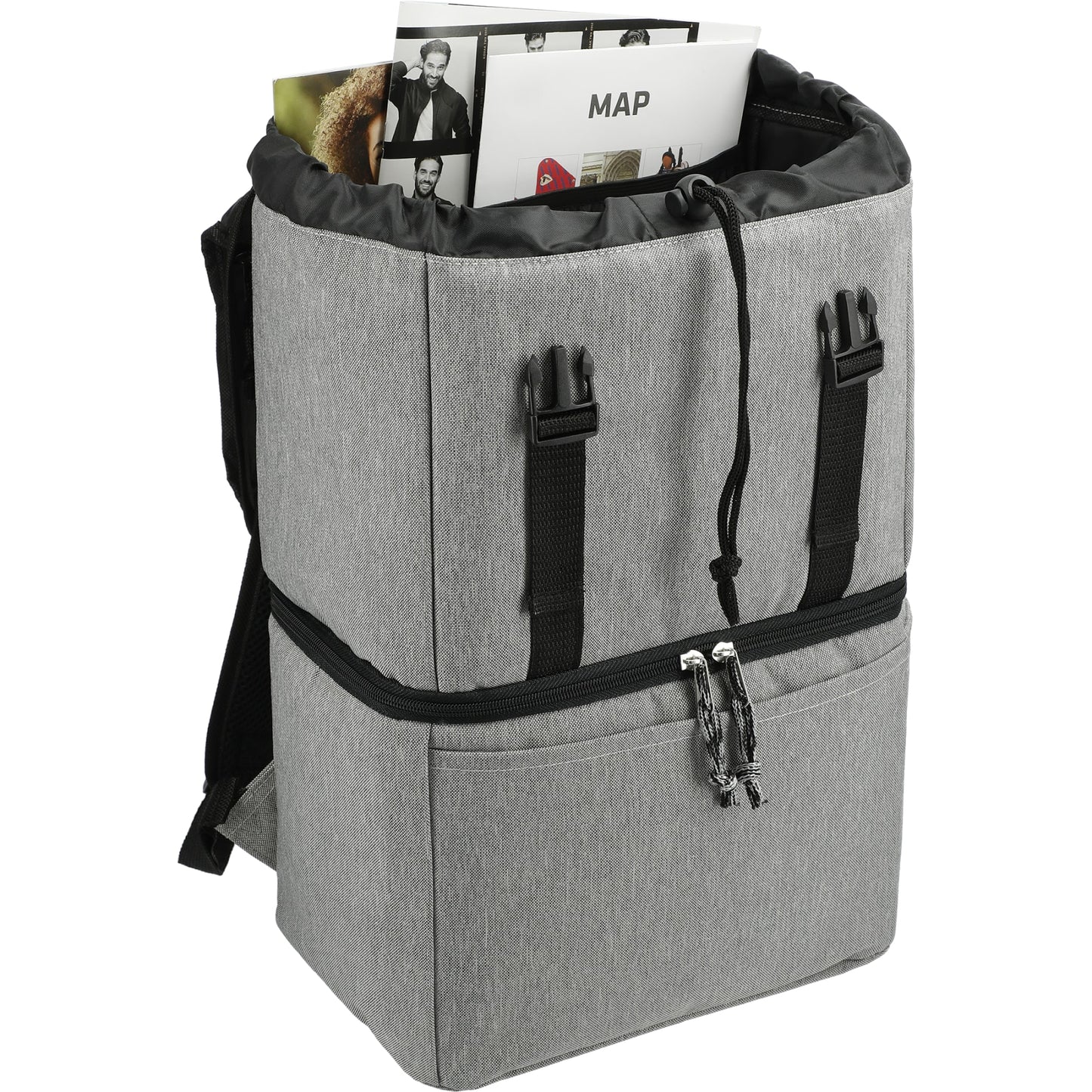 Gray Merchant & Craft Revive Recycled Backpack Cooler plain