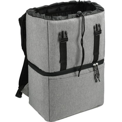 Gray Merchant & Craft Revive Recycled Backpack Cooler plain
