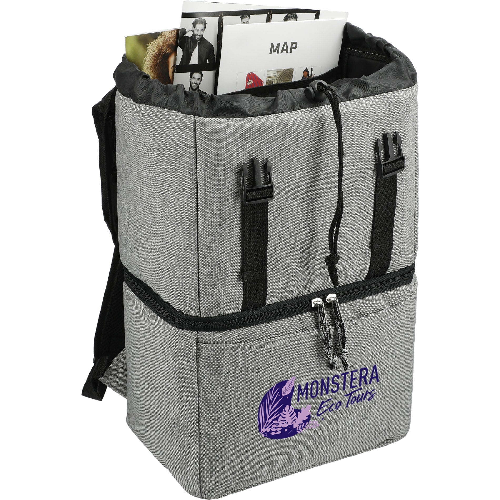 Gray Merchant & Craft Revive Recycled Backpack Cooler