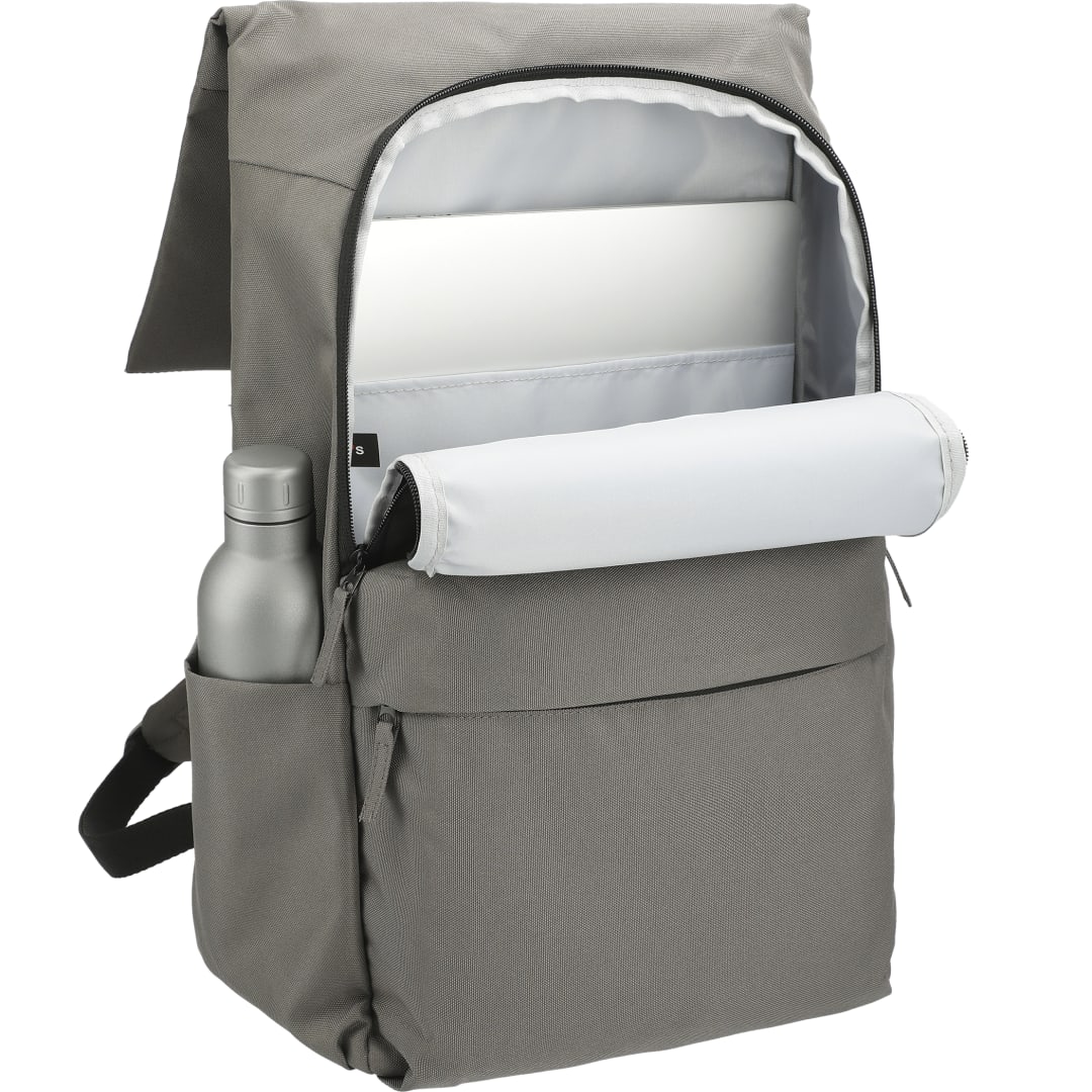 Gray Merritt Recycled 15" Computer Backpack plain
