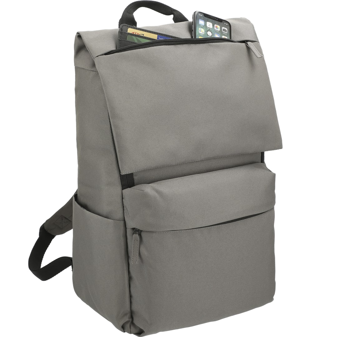 Gray Merritt Recycled 15" Computer Backpack plain