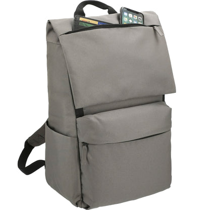 Gray Merritt Recycled 15" Computer Backpack plain