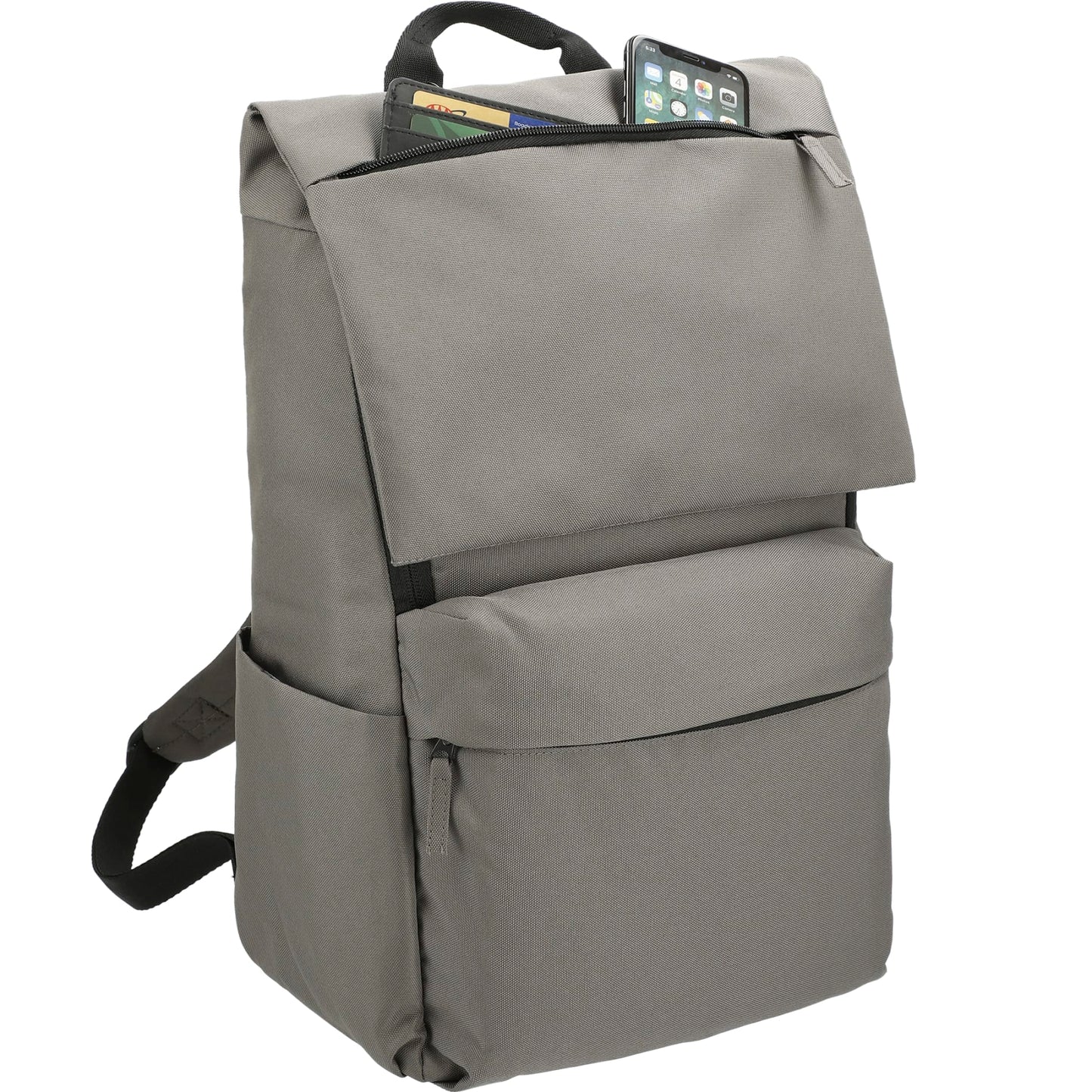Gray Merritt Recycled 15" Computer Backpack plain