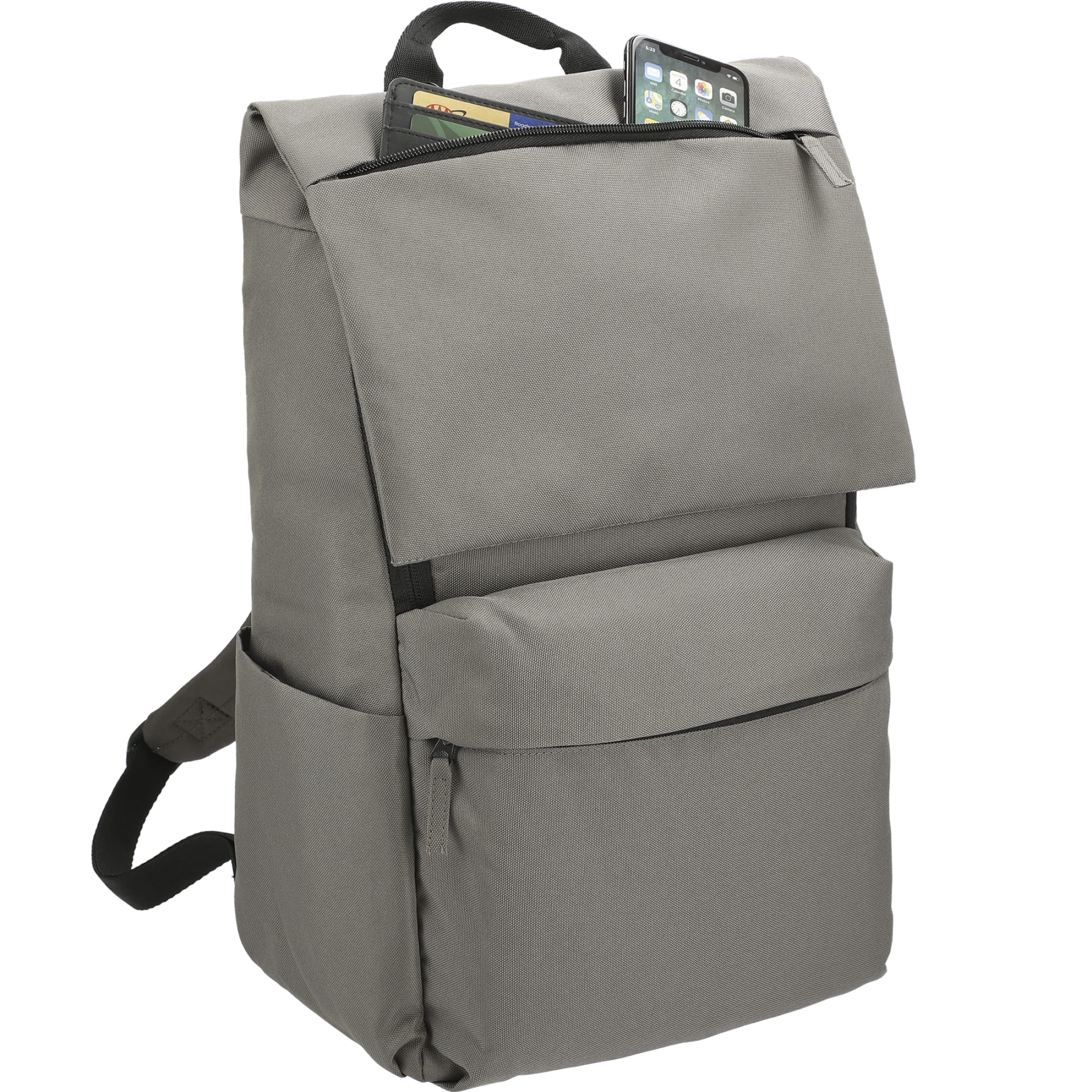 Gray Merritt Recycled 15" Computer Backpack plain