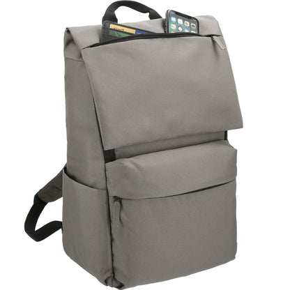 Gray Merritt Recycled 15" Computer Backpack plain