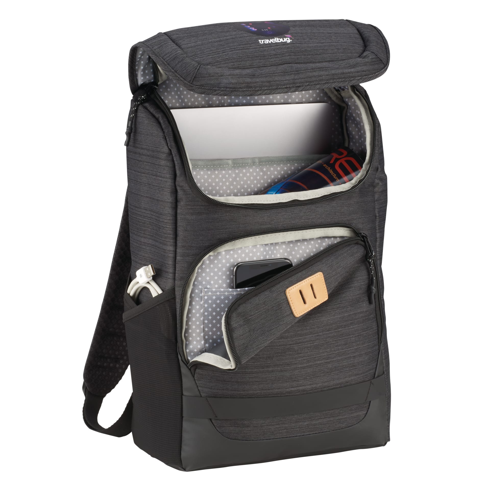 Gray NBN Mayfair 15" Computer Backpack