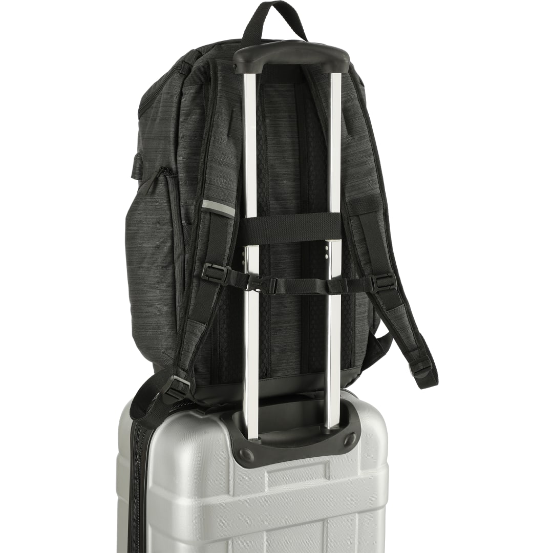 Gray NBN Whitby 15" Computer Backpack w/ USB Port plain