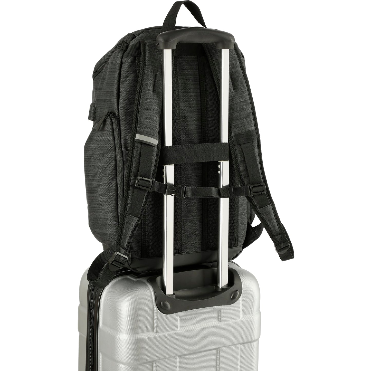 Gray NBN Whitby 15" Computer Backpack w/ USB Port plain