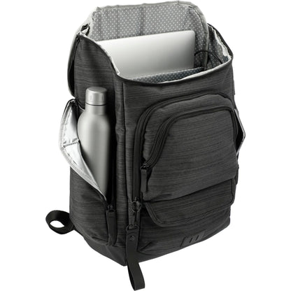 Gray NBN Whitby 15" Computer Backpack w/ USB Port plain