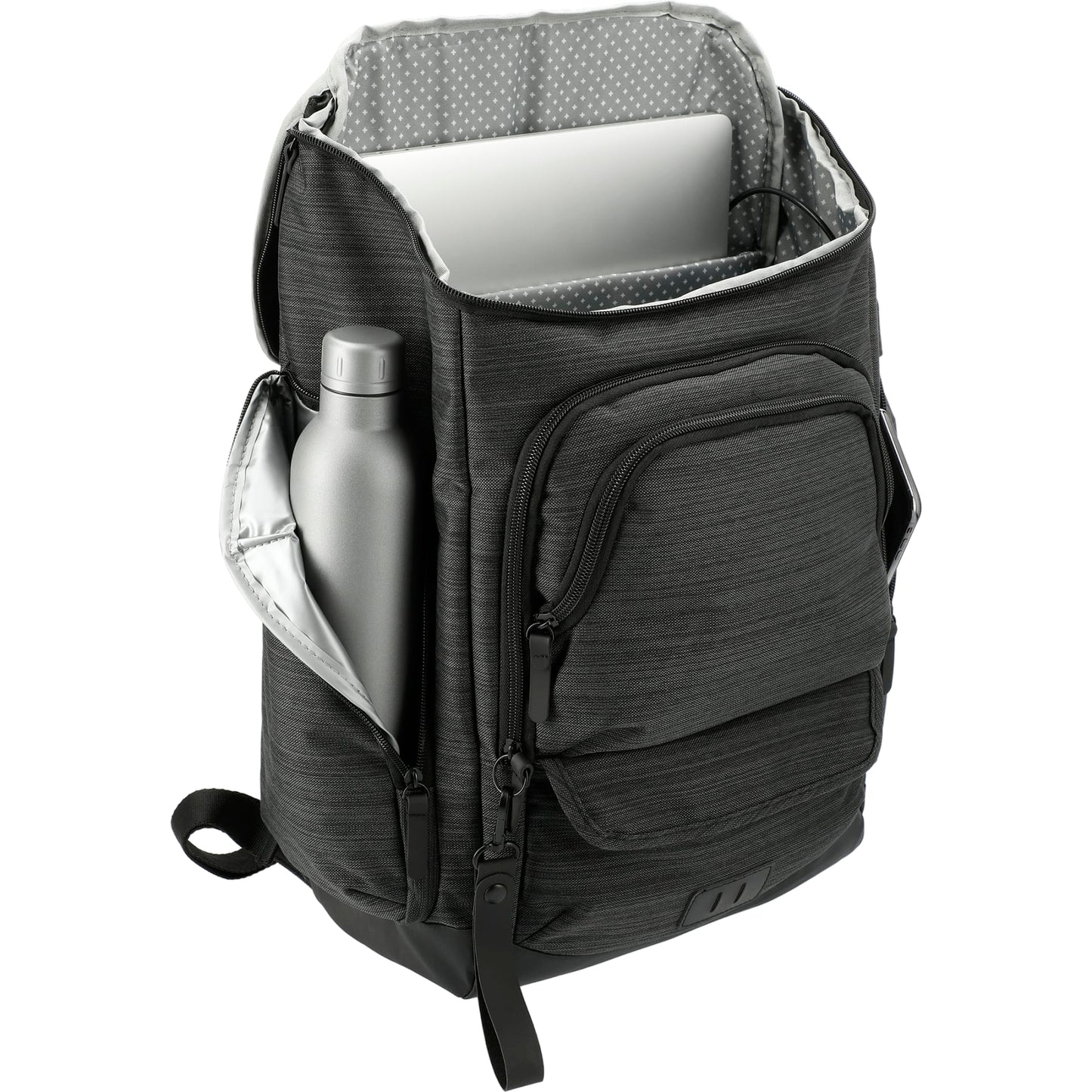Gray NBN Whitby 15" Computer Backpack w/ USB Port plain