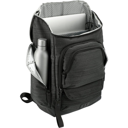 Gray NBN Whitby 15" Computer Backpack w/ USB Port plain
