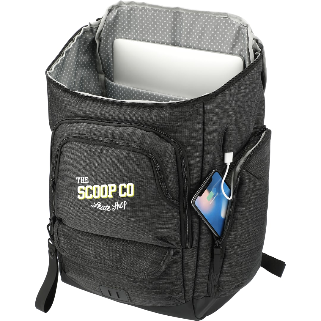 Gray NBN Whitby 15" Computer Backpack w/ USB Port