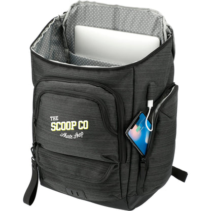 Gray NBN Whitby 15" Computer Backpack w/ USB Port