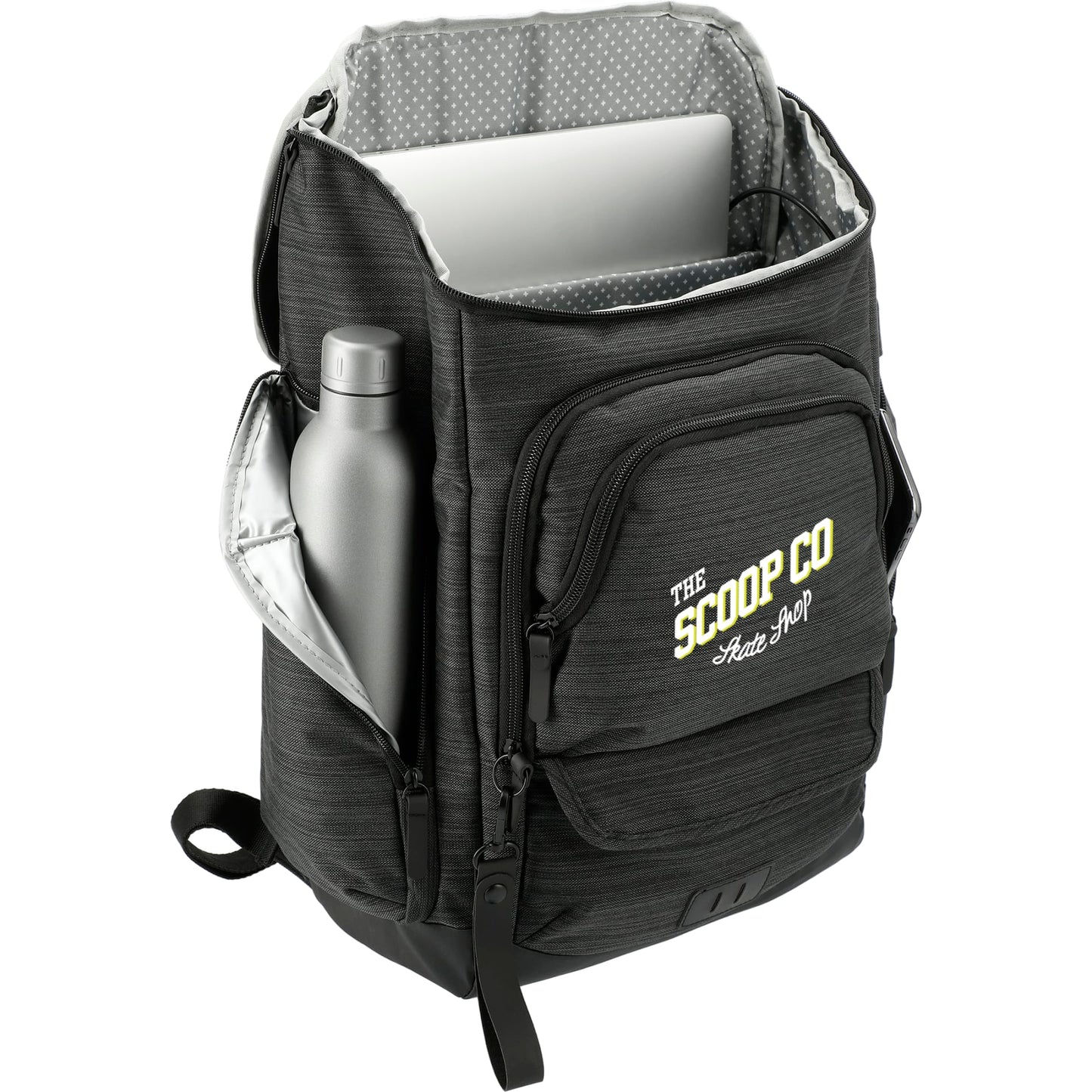 Gray NBN Whitby 15" Computer Backpack w/ USB Port