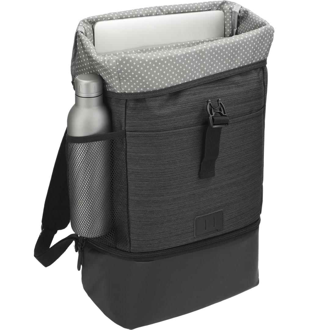 Gray NBN Whitby Insulated 15" Computer Backpack plain