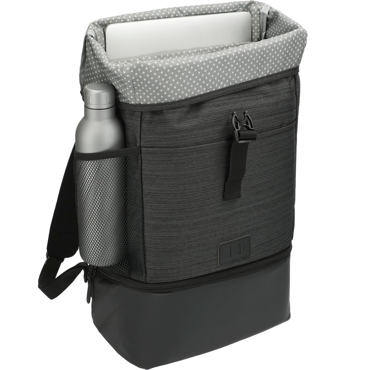 Gray NBN Whitby Insulated 15" Computer Backpack plain