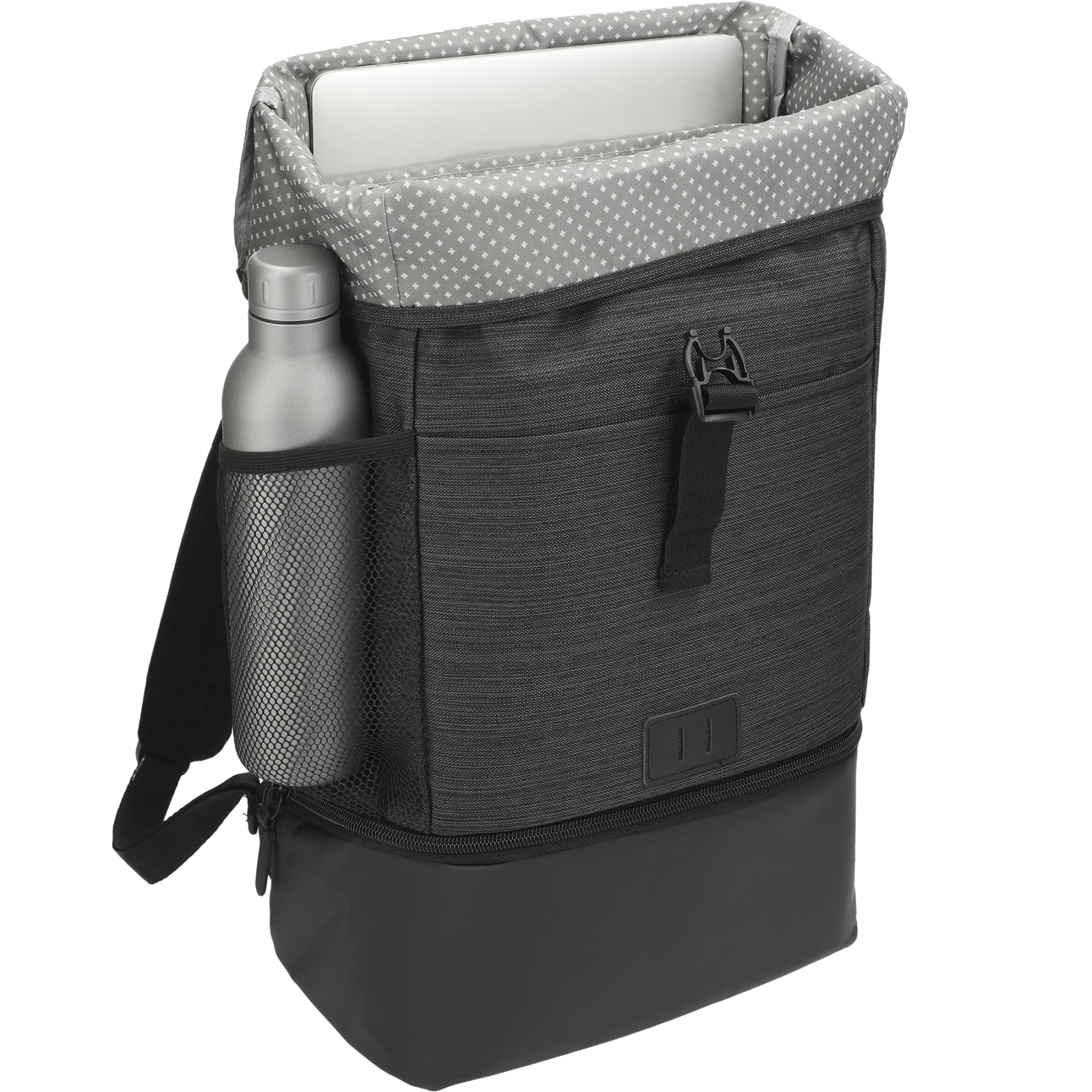 Gray NBN Whitby Insulated 15" Computer Backpack plain