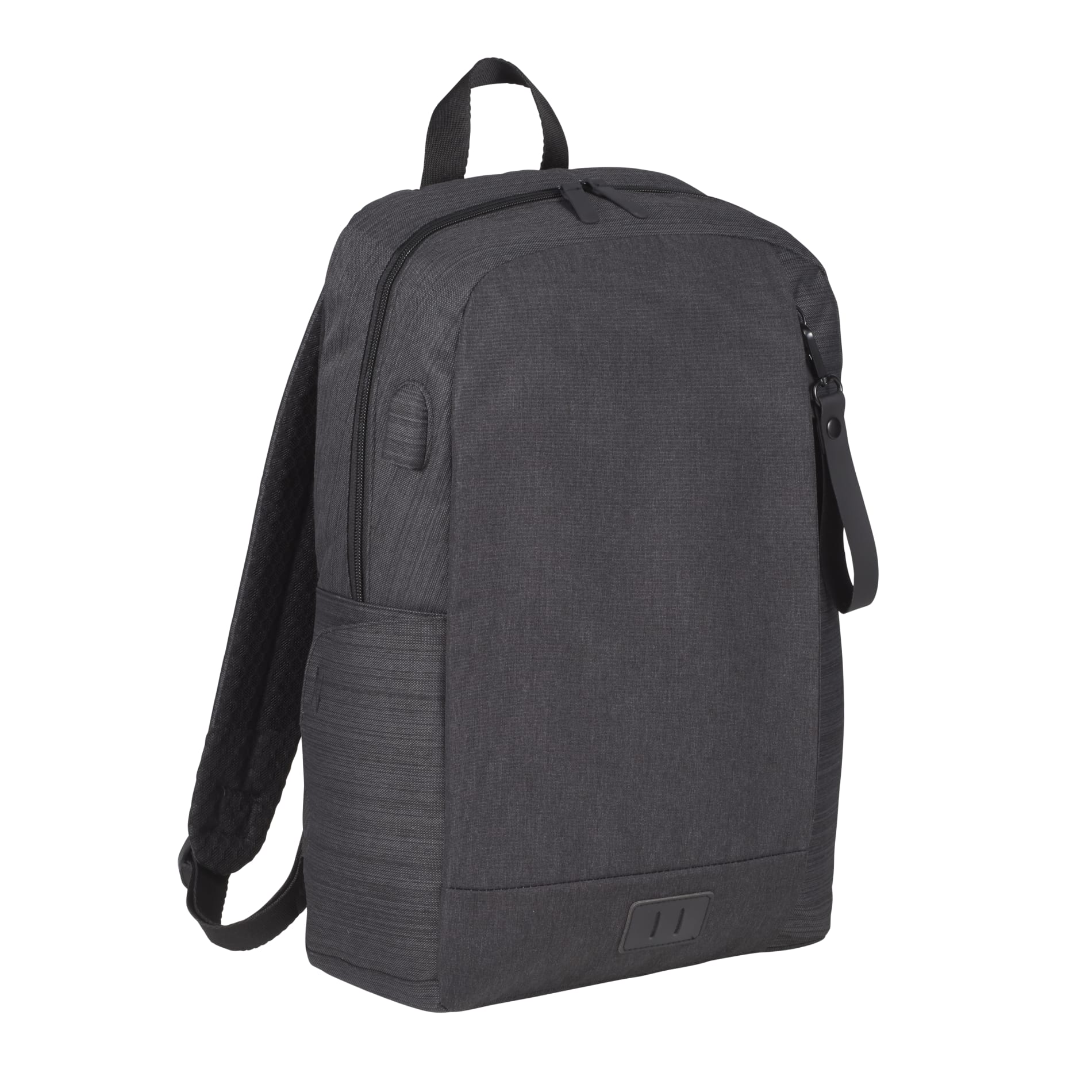 Gray NBN Whitby Slim 15" Computer Backpack w/ USB Port plain