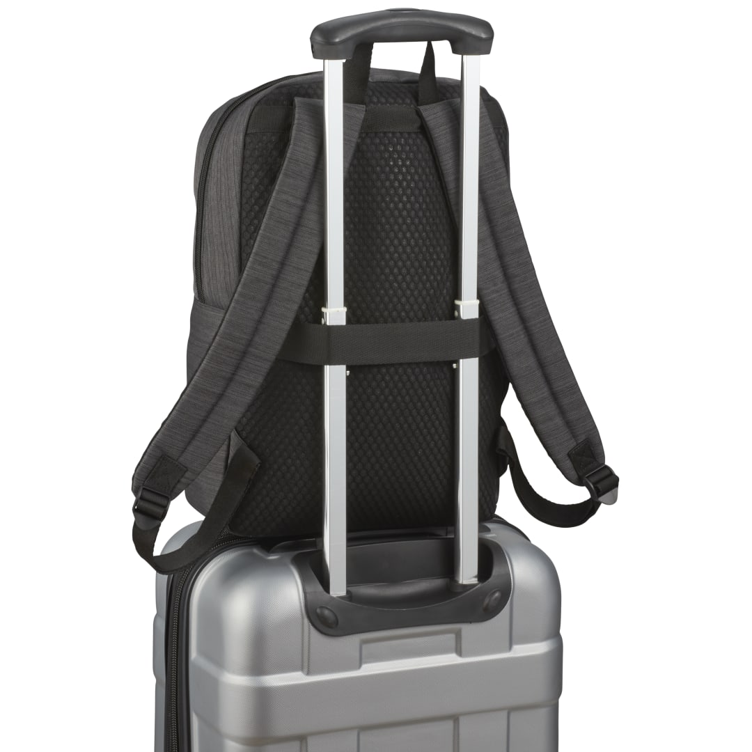 Gray NBN Whitby Slim 15" Computer Backpack w/ USB Port