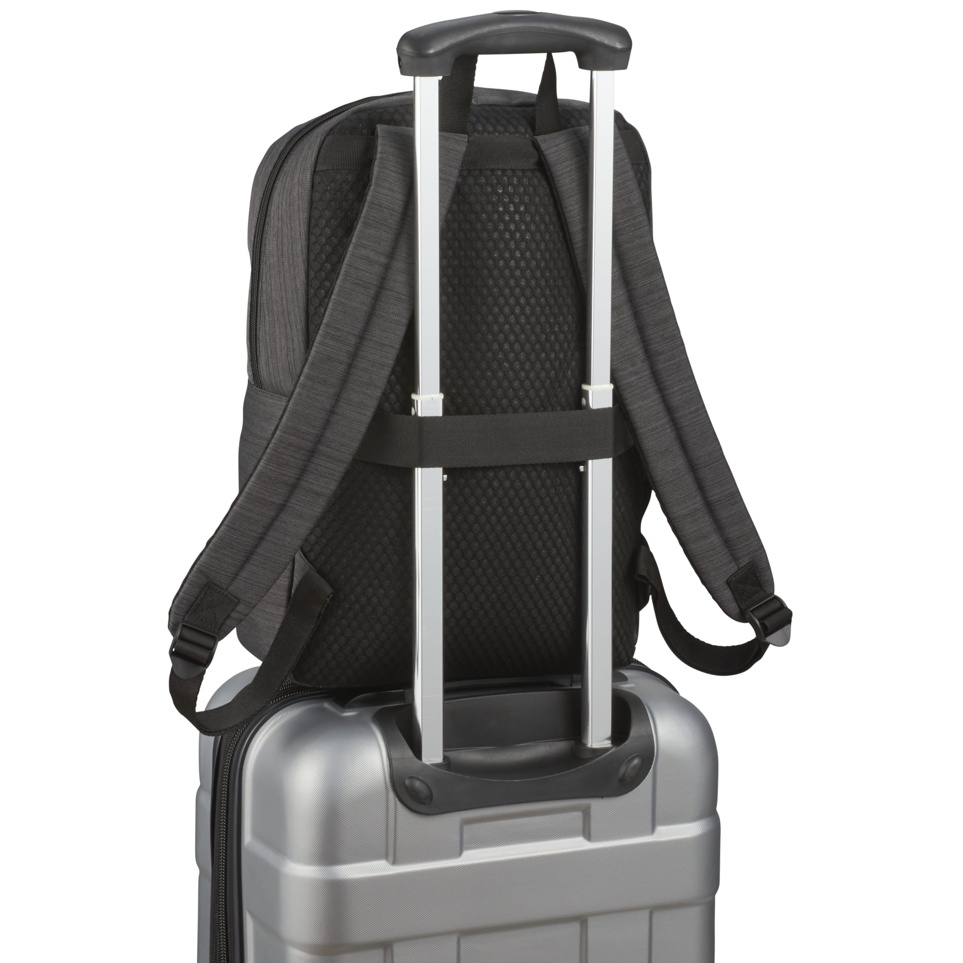 Gray NBN Whitby Slim 15" Computer Backpack w/ USB Port