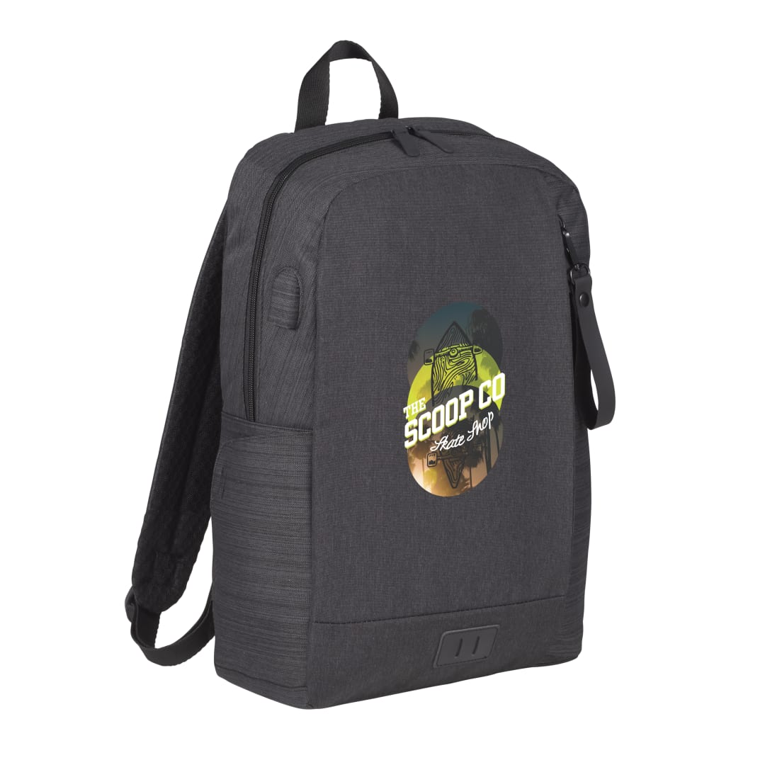 Gray NBN Whitby Slim 15" Computer Backpack w/ USB Port