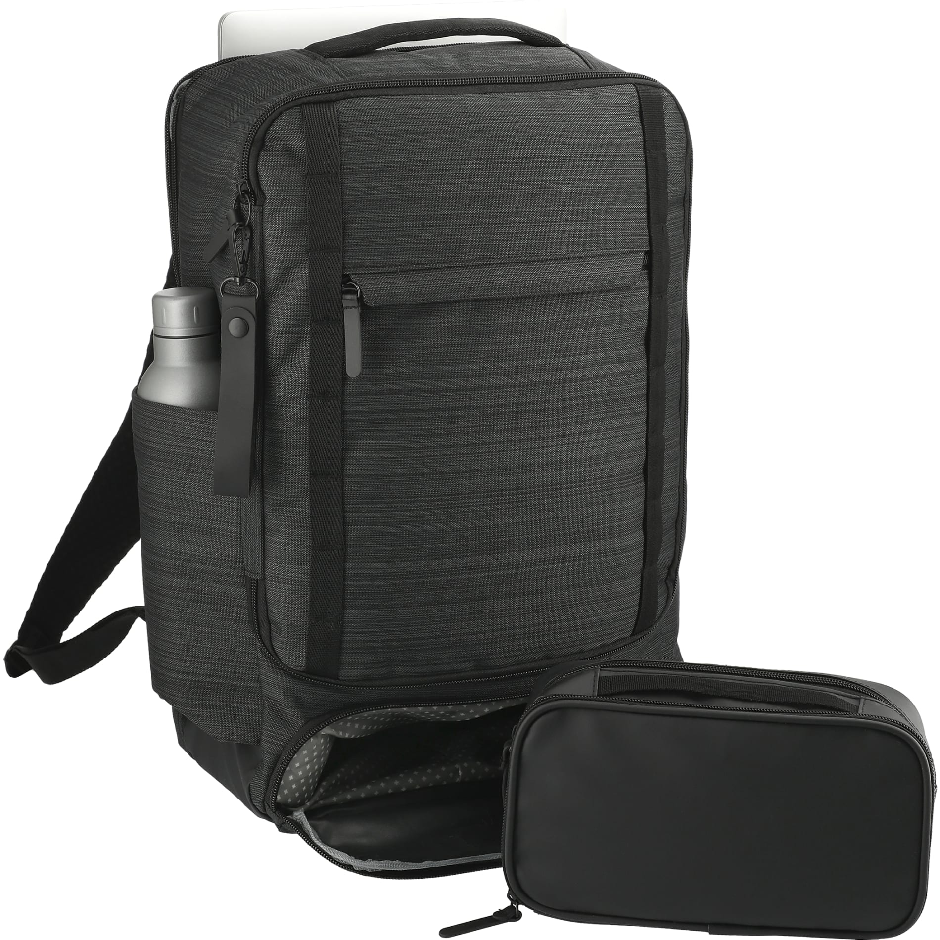 Gray NBN Work Anywhere 15" Computer Backpack plain