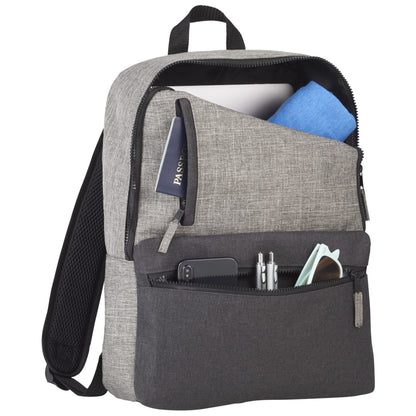 Gray Reclaim Recycled 15" Computer Backpack plain