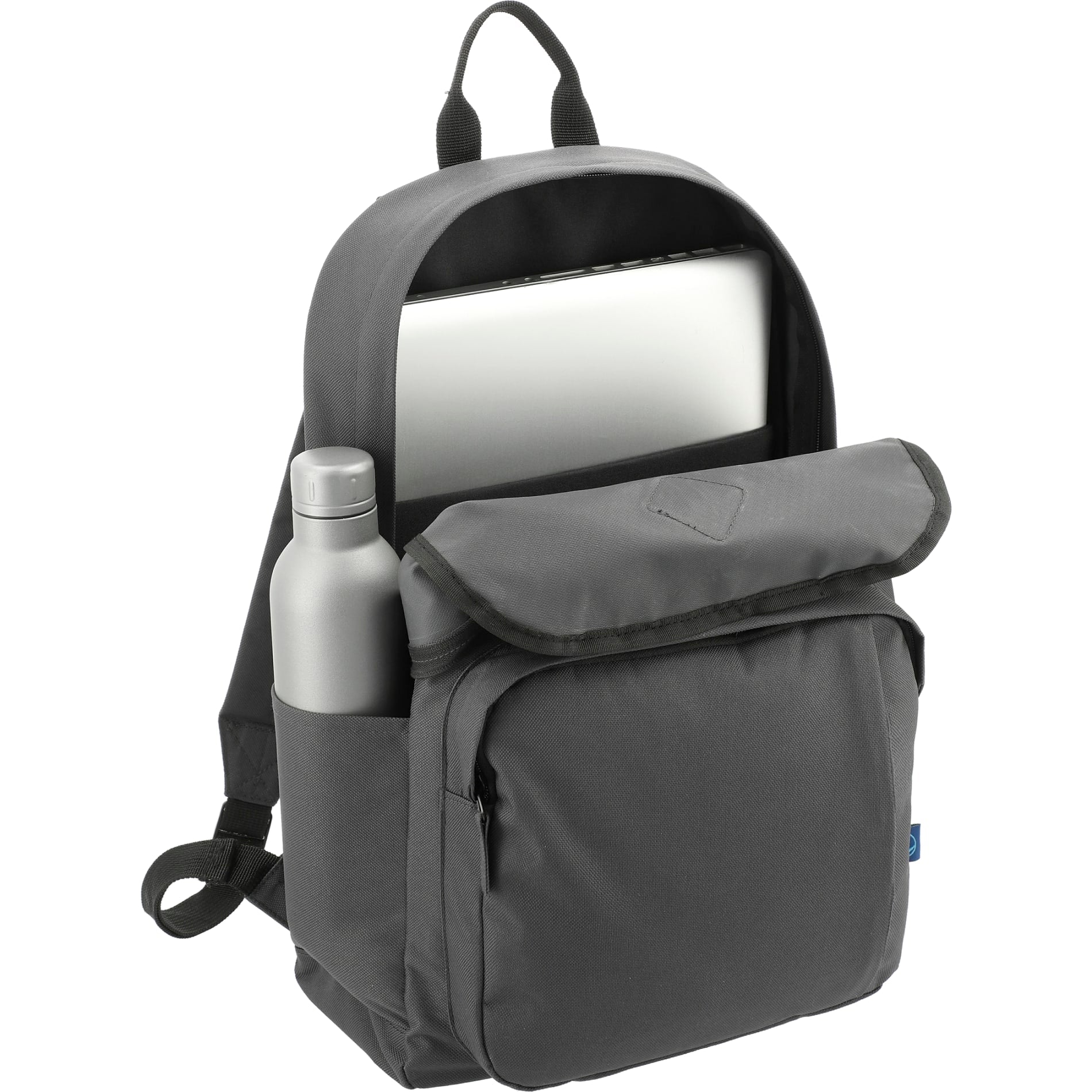 Gray Repreve® Ocean Everyday 15" Computer Backpack plain