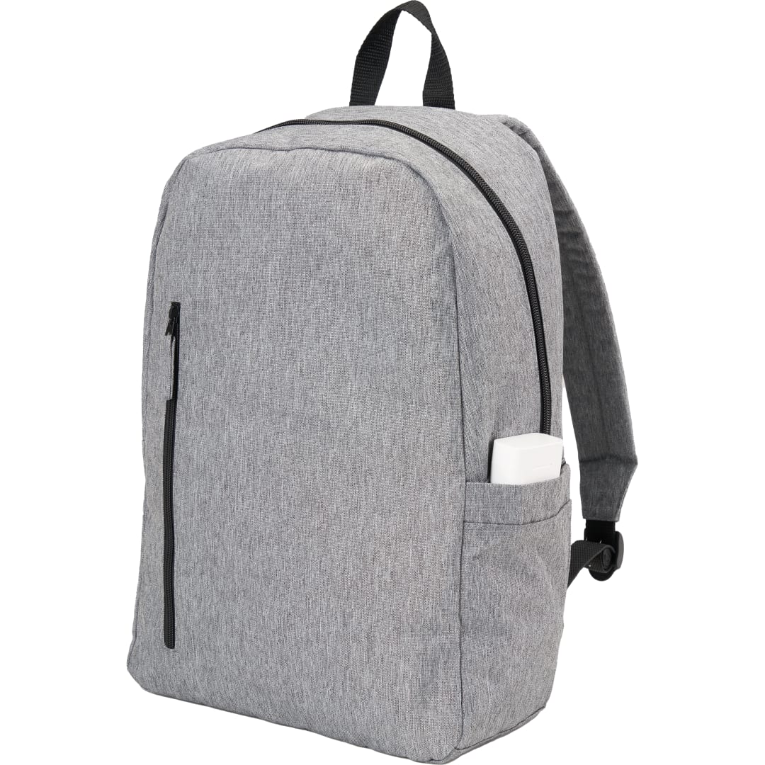 Gray Skye Recycled Laptop Backpack plain